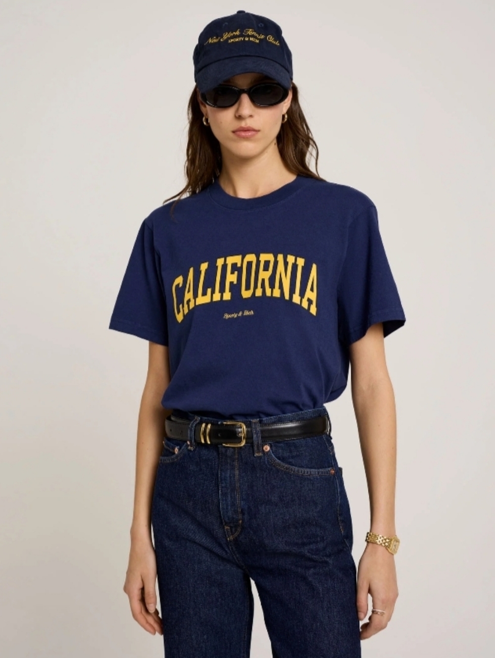 Sporty & Rich California Cotton Graphic Tee XS NWT